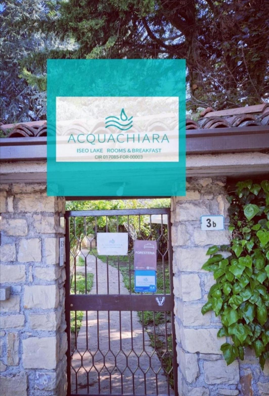 Acquachiara Iseo Deluxe Bed & Breakfast Iseo Center With Garden And Parking Inside Foresteria Exterior photo